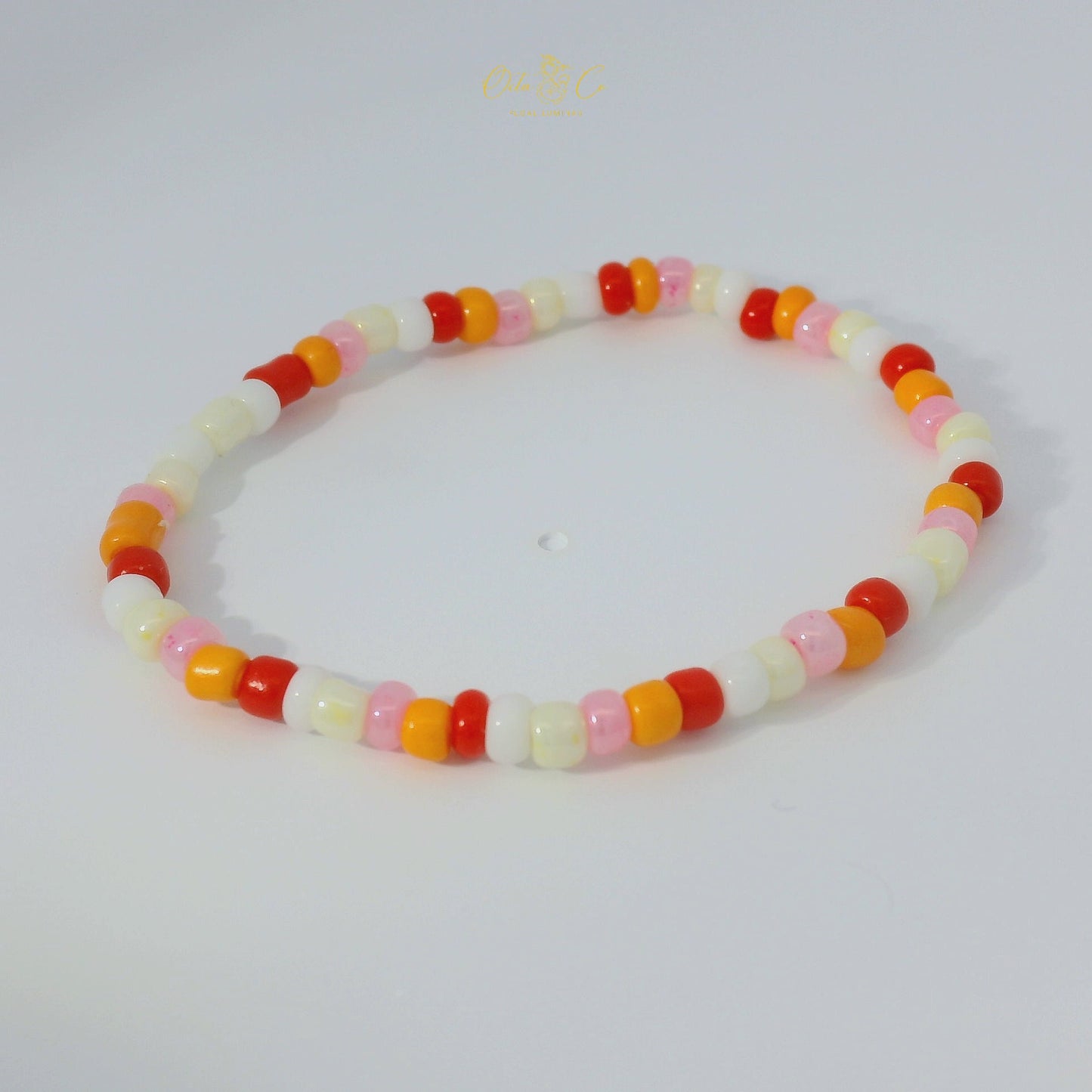 Colorful Beaded Kids Bracelet 14 cm