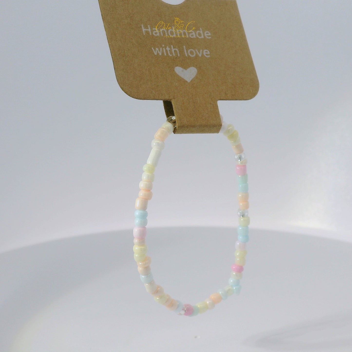 Colorful Handmade Beaded Kids Bracelet 14 cm