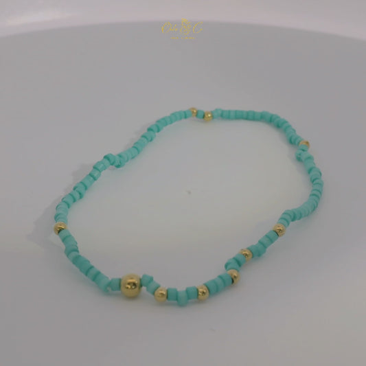 Elegant Turquoise Beaded Bracelet