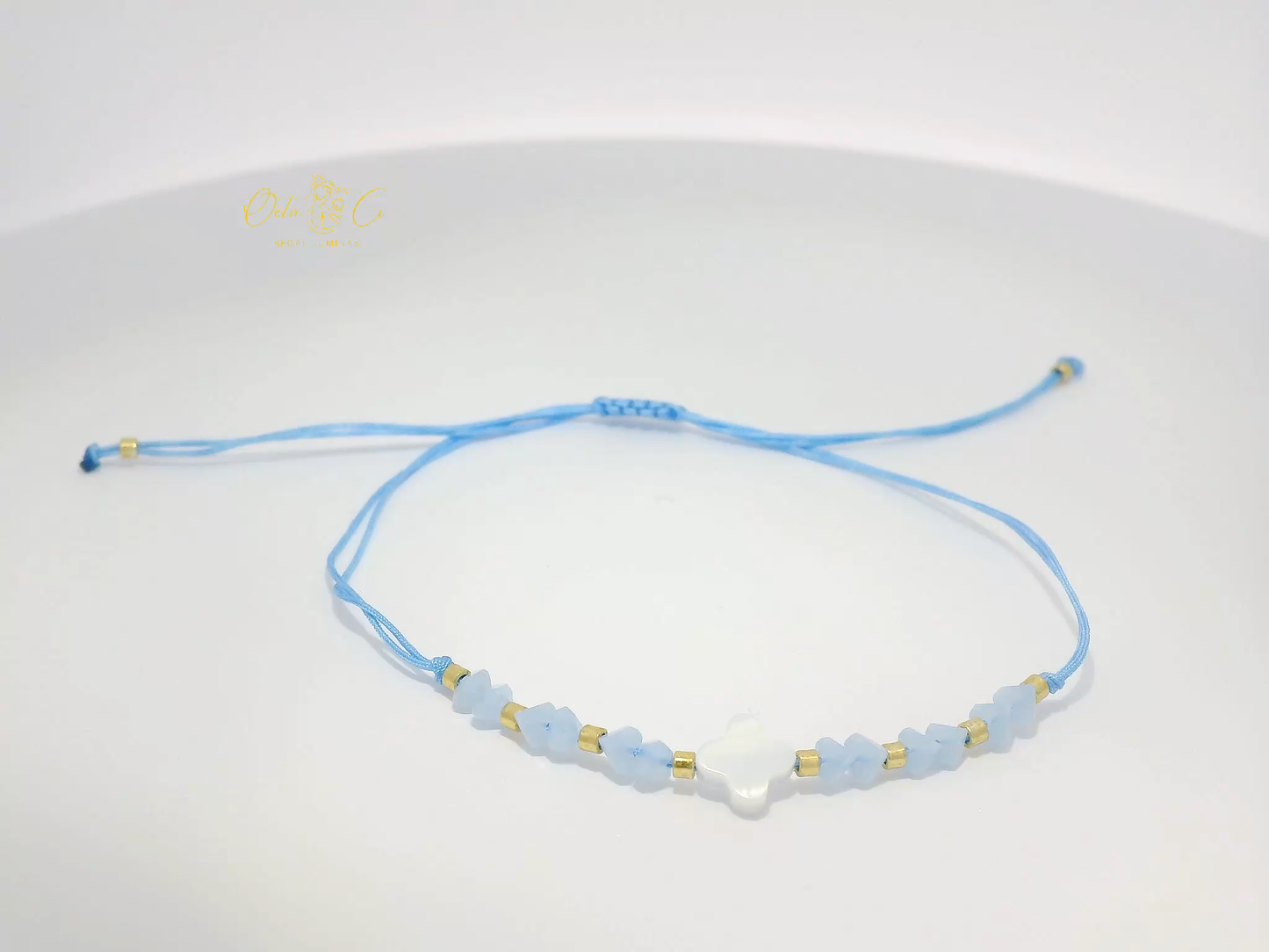 Delicate Blue Gemstone Bracelet