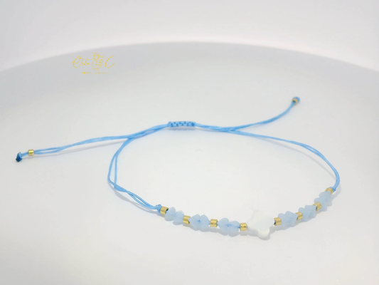 Delicate Blue Gemstone Bracelet