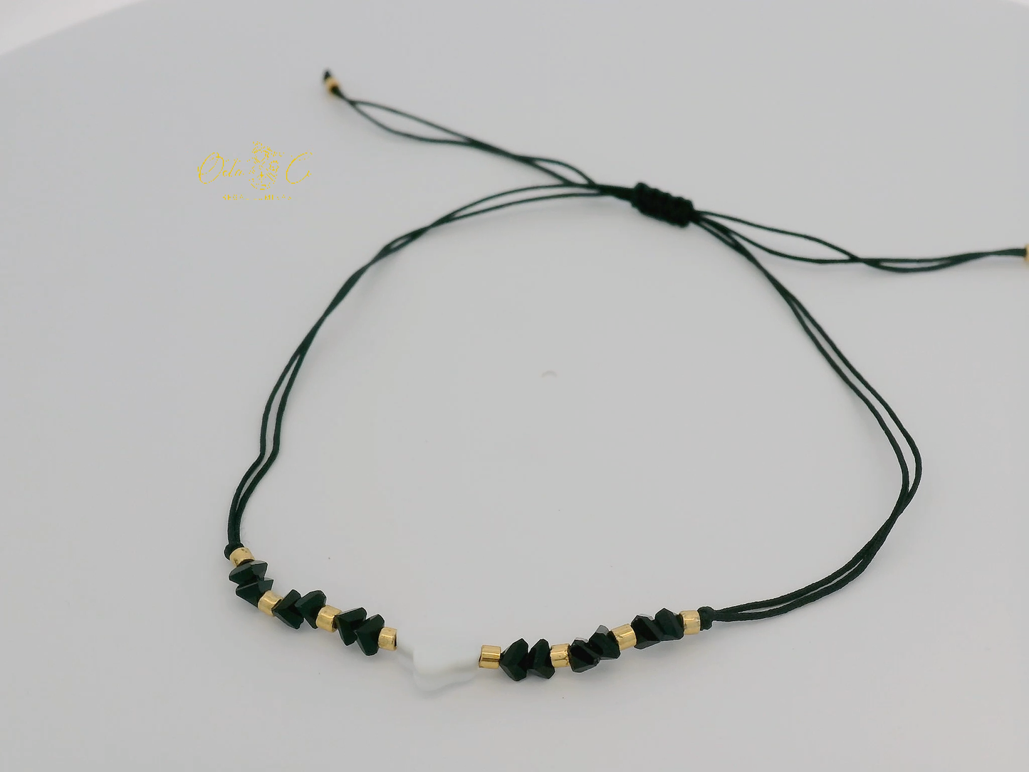 Elegant Black and Gold Bracelet