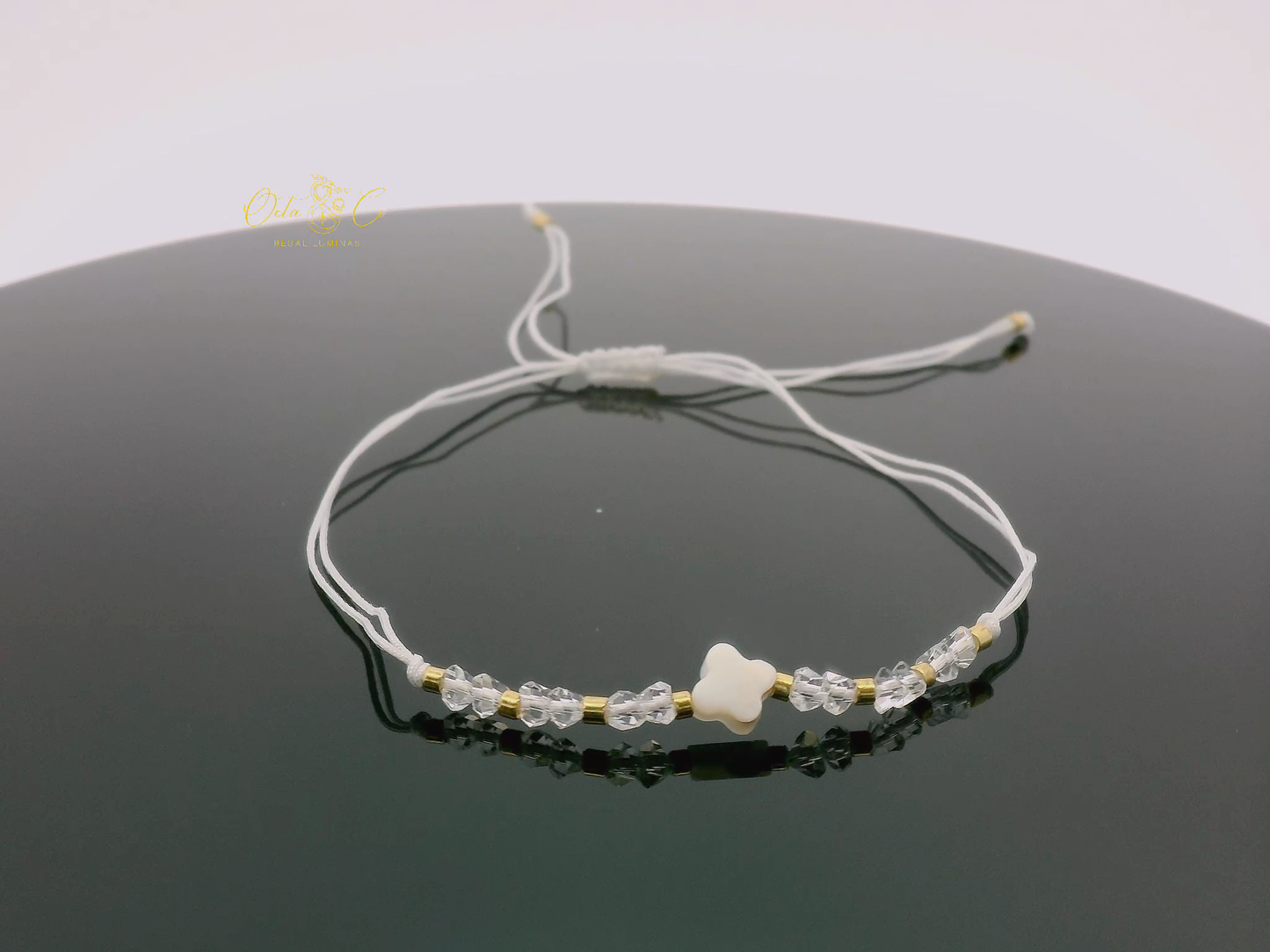 Elegant White Beaded Bracelet