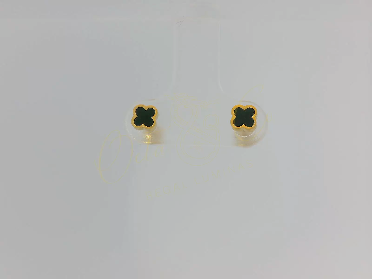 Chic Black Flower Earrings