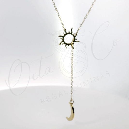 Elegant Sun and Moon Pendant