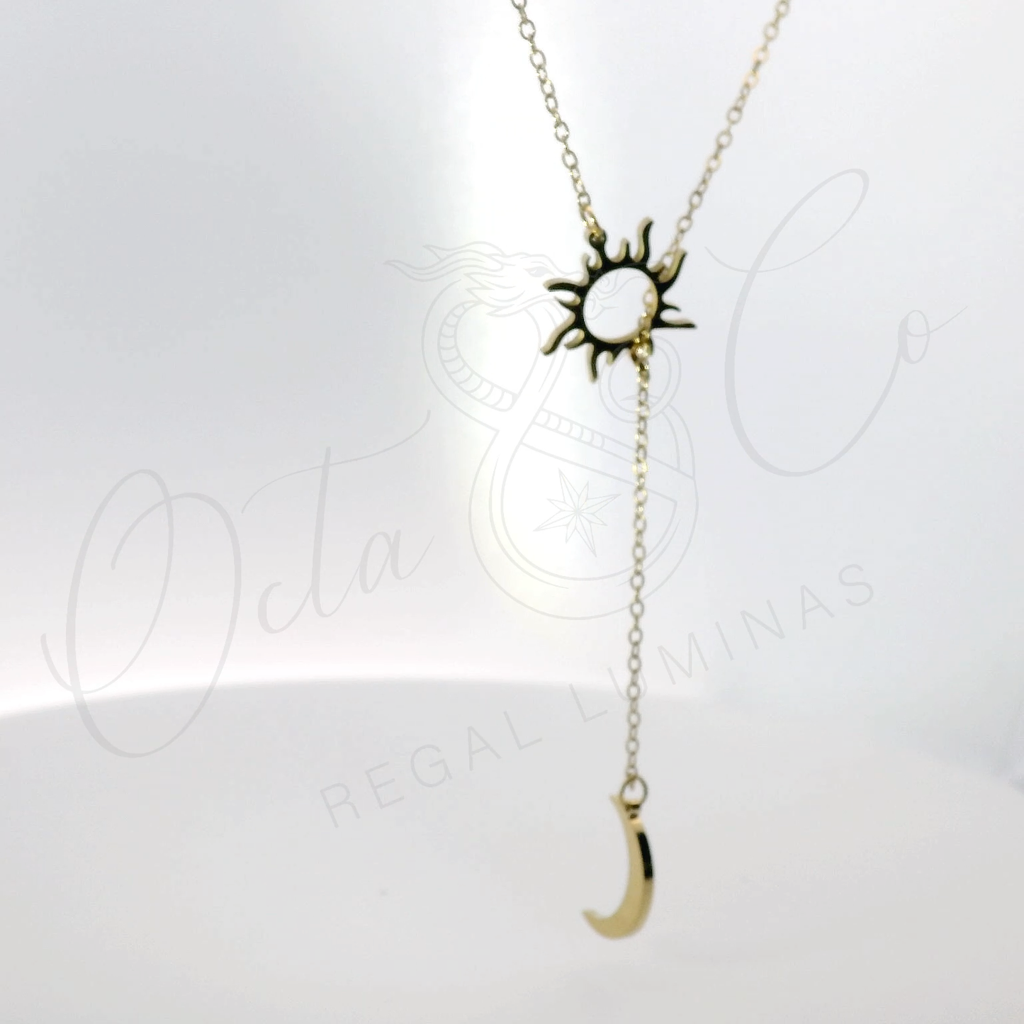 Elegant Sun and Moon Pendant