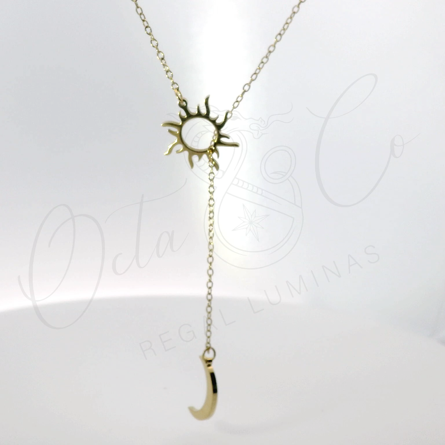 Elegant Sun and Moon Pendant