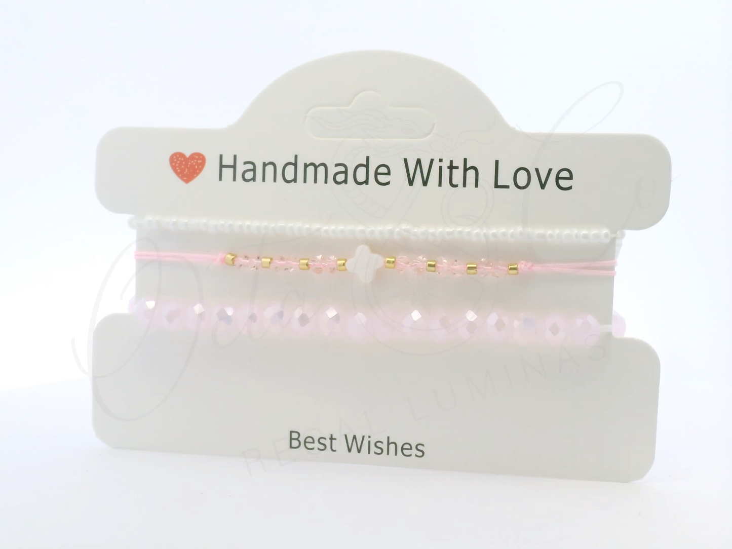 Handmade Pink Beaded Bracelets