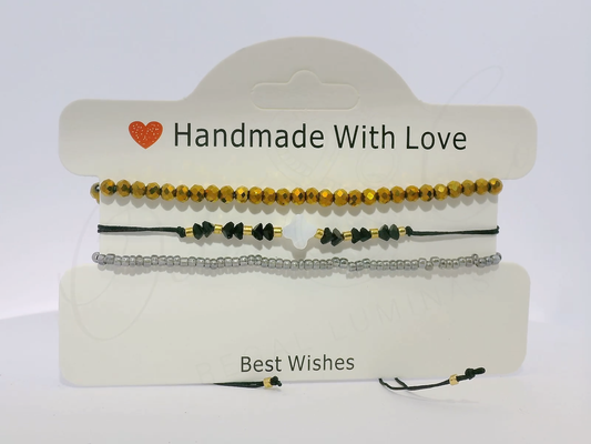 Handmade Beaded Bracelets Set