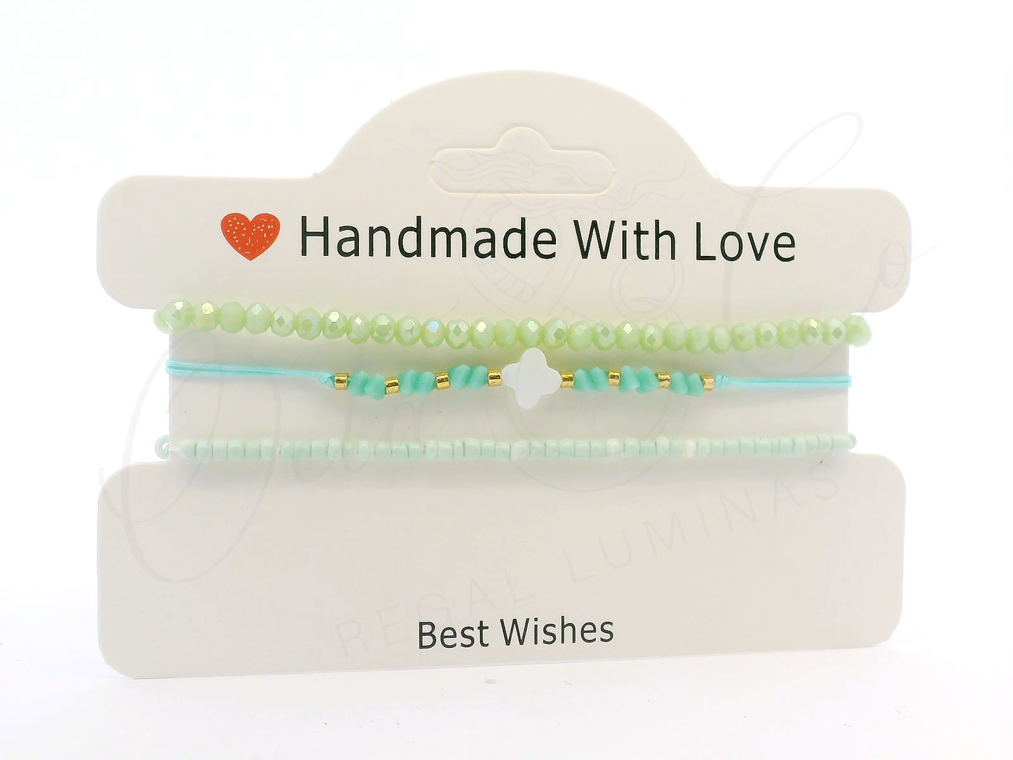 Handmade Green Beaded Bracelets