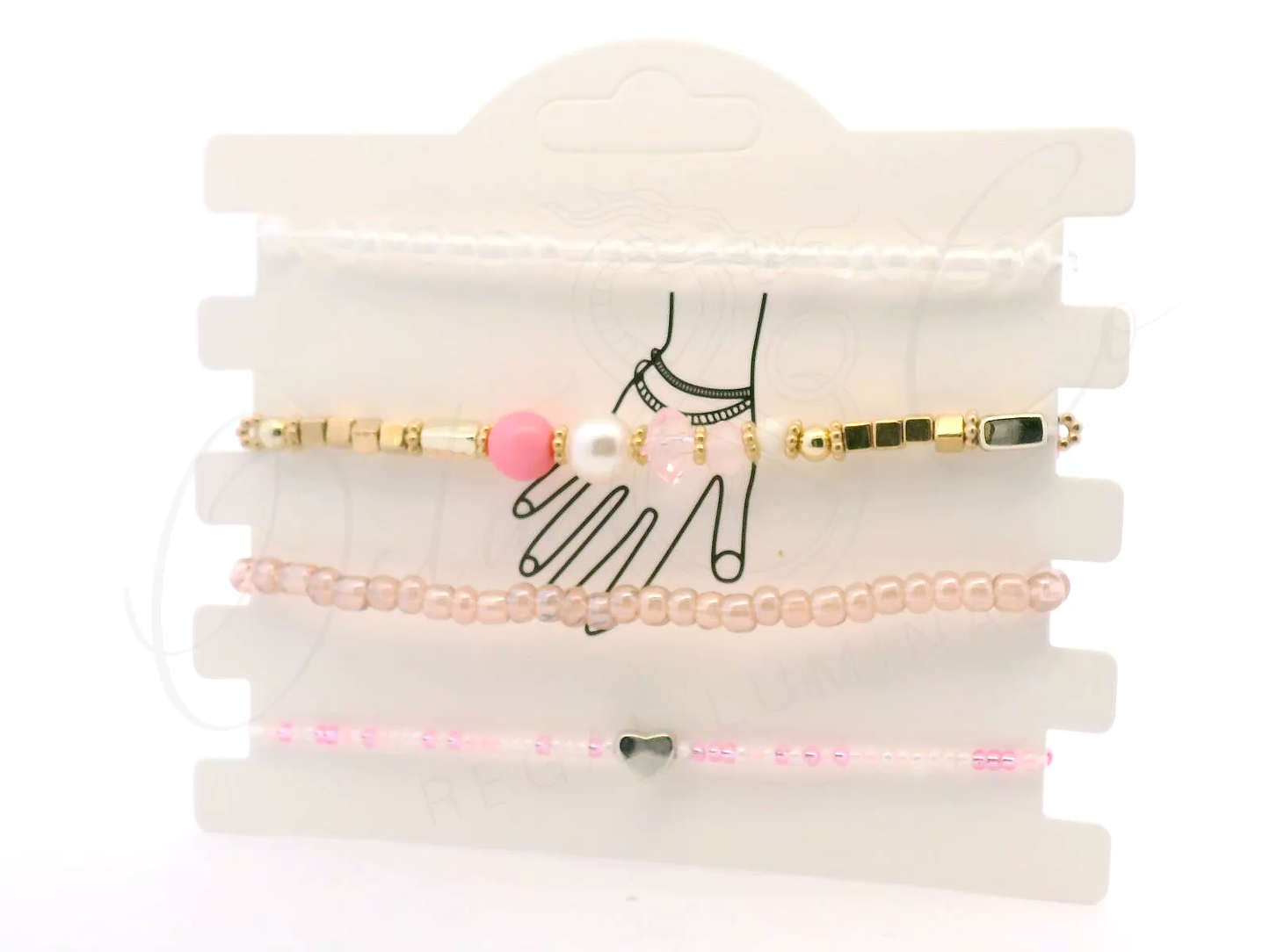 Charming Pink Beaded Bracelets