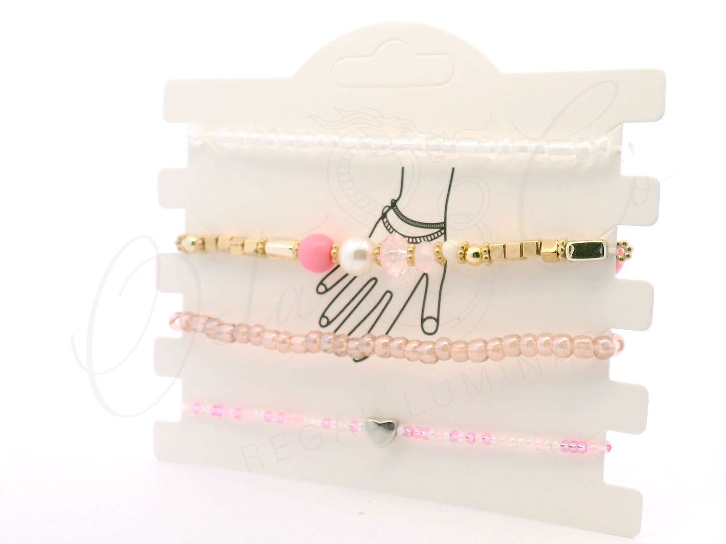 Charming Pink Beaded Bracelets