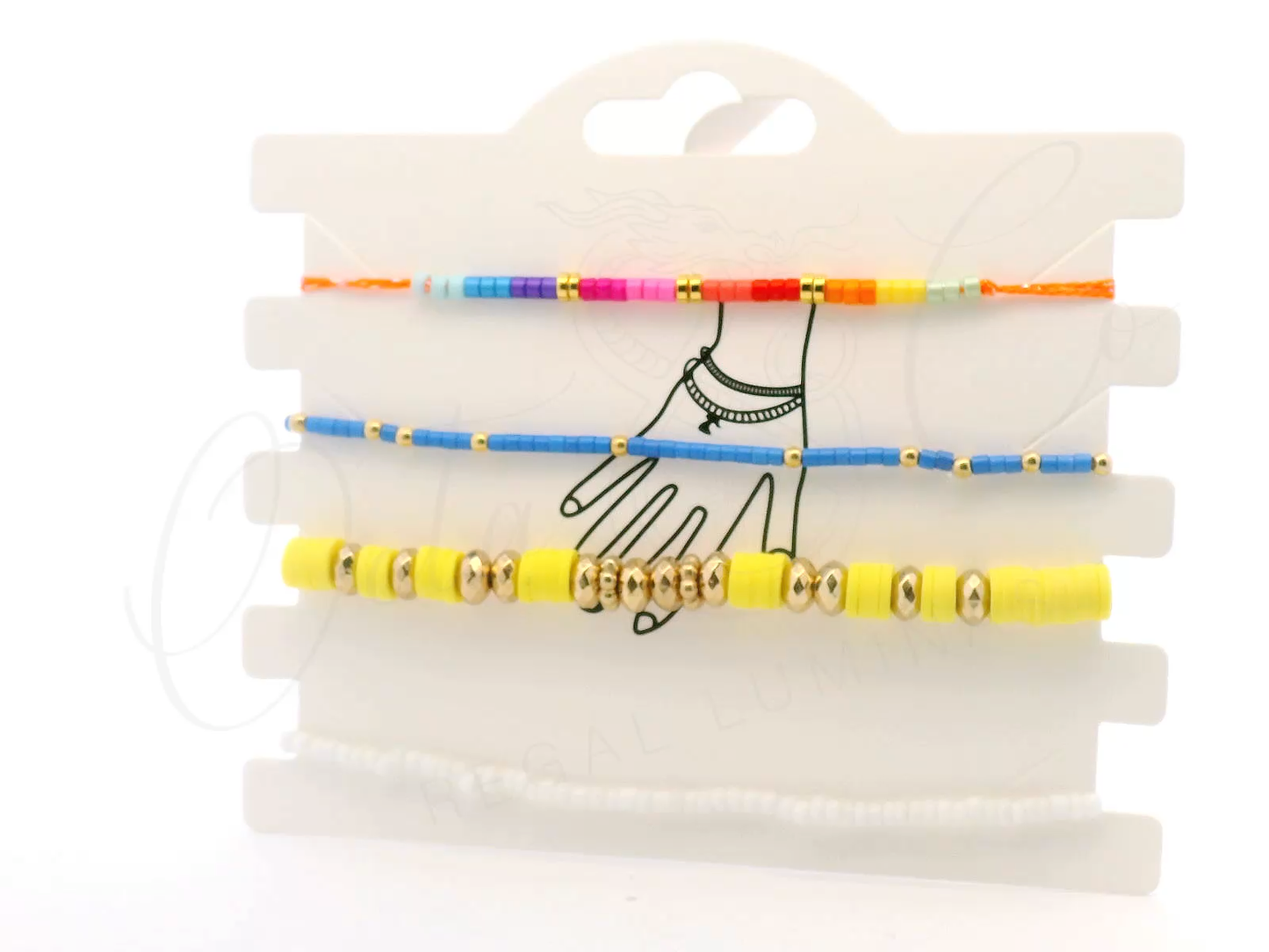 Colorful Beaded Bracelets Set