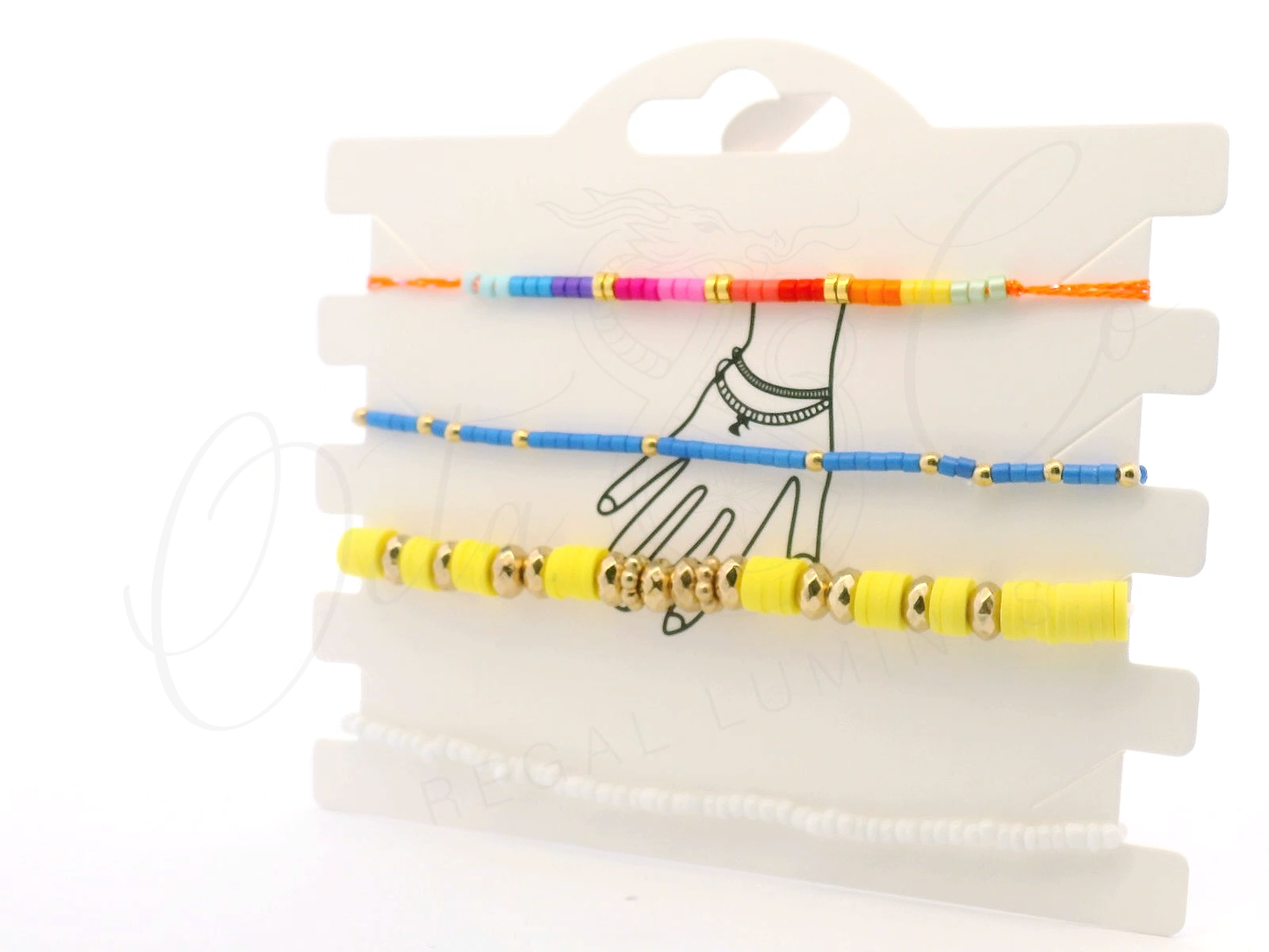 Colorful Beaded Bracelets Set