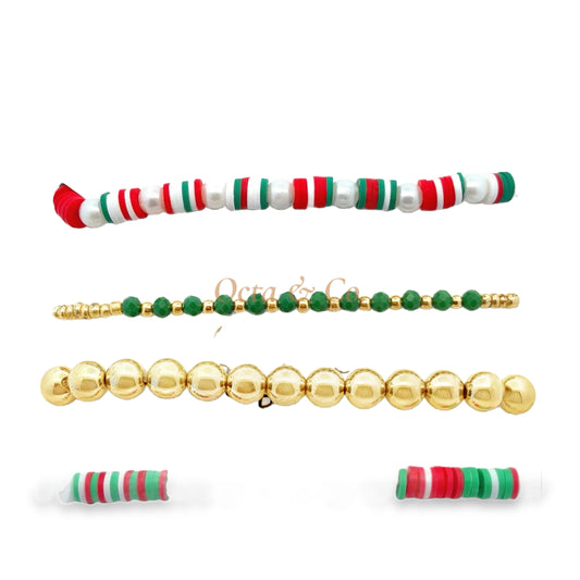 Festive Beaded Bracelet Set