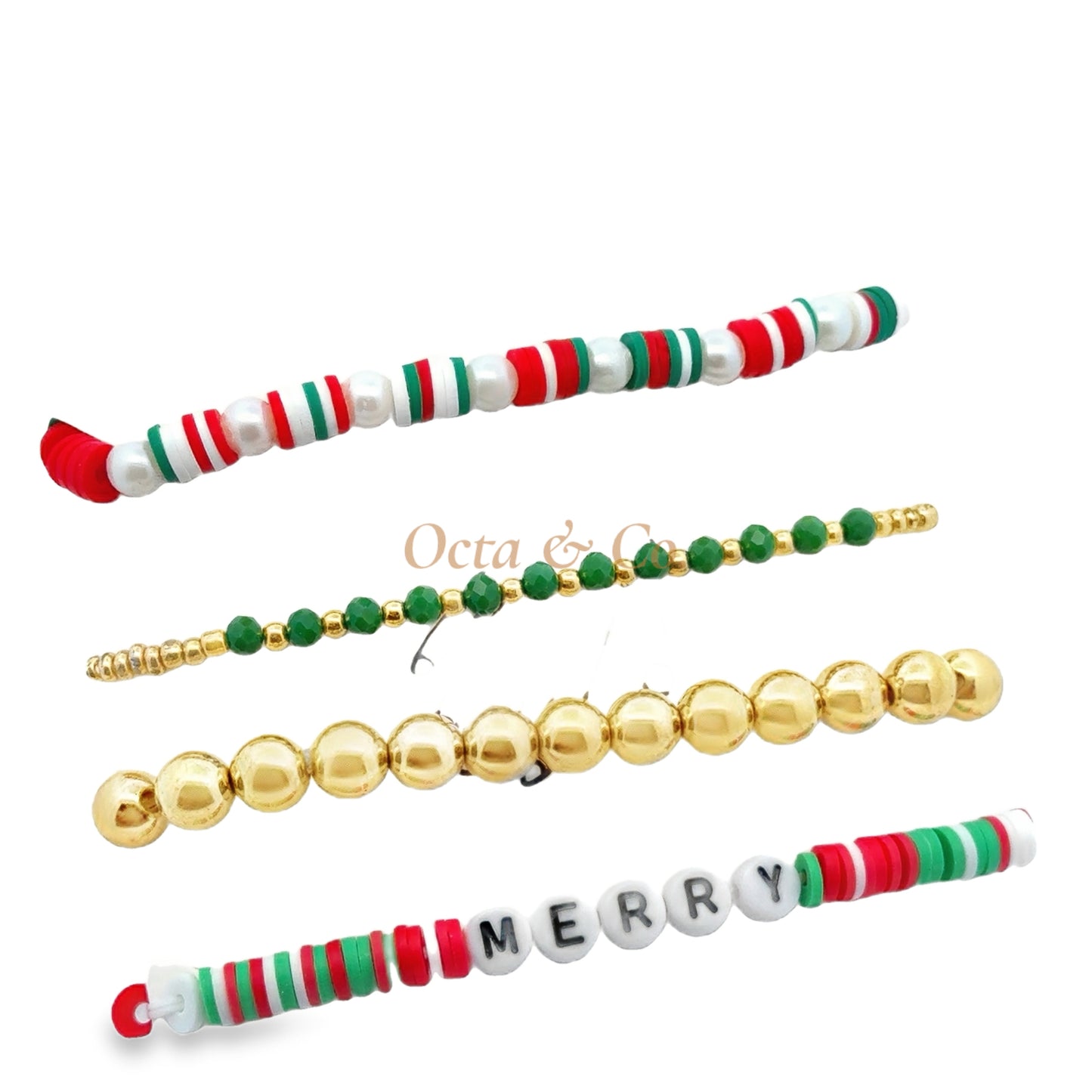 Festive Beaded Bracelet Set