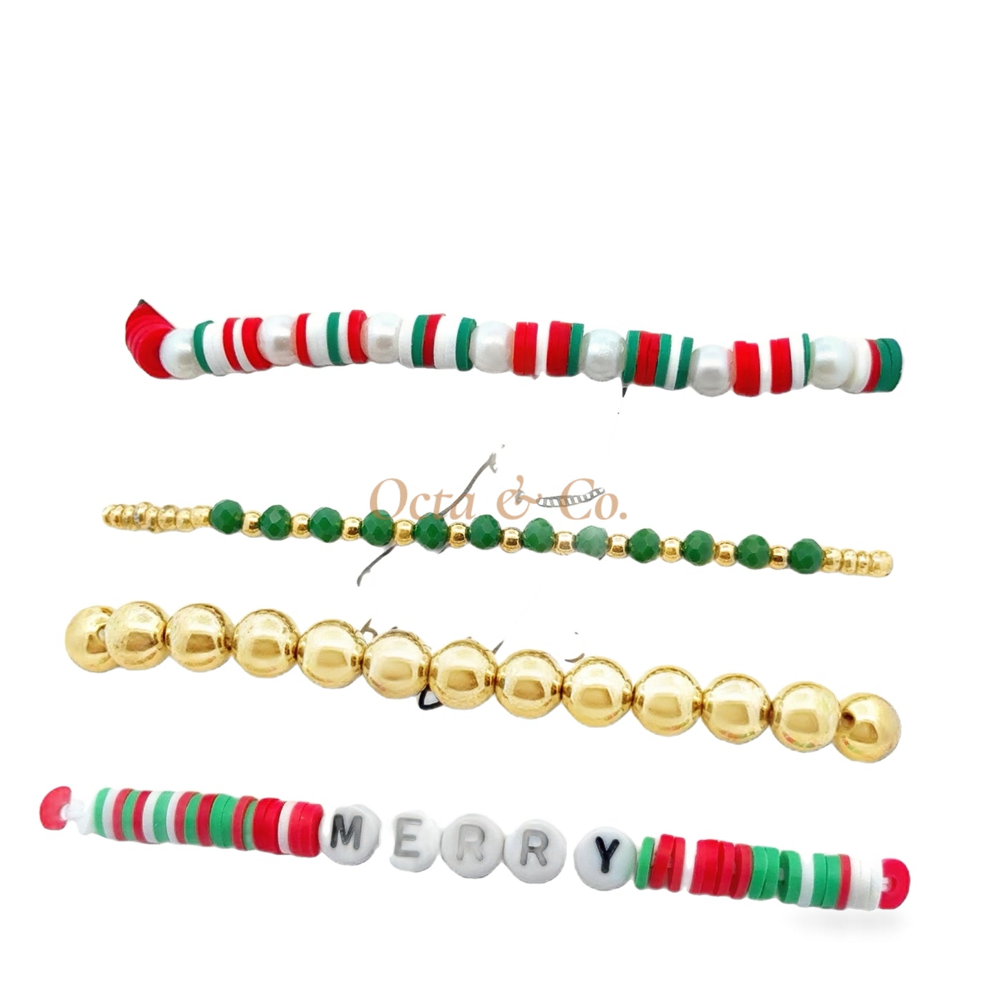 Festive Beaded Bracelet Set